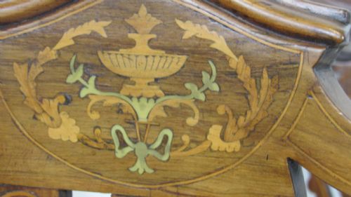 FOUR EDWARDIAN INLAID CHAIRS - ADDITIONAL PHOTO 9