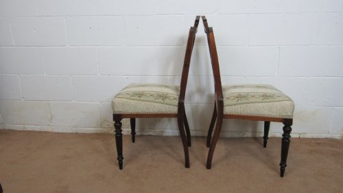 FOUR EDWARDIAN INLAID CHAIRS - ADDITIONAL PHOTO 11