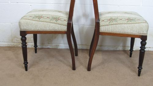 FOUR EDWARDIAN INLAID CHAIRS - ADDITIONAL PHOTO 12