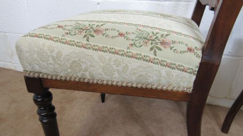 FOUR EDWARDIAN INLAID CHAIRS - ADDITIONAL PHOTO 14