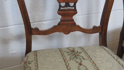 FOUR EDWARDIAN INLAID CHAIRS - ADDITIONAL PHOTO 16