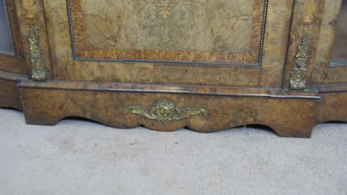 SUPERB QUALITY WALNUT CREDENZA SIDE CABINET - ADDITIONAL PHOTO 7