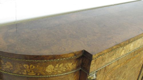 SUPERB QUALITY WALNUT CREDENZA SIDE CABINET - ADDITIONAL PHOTO 15