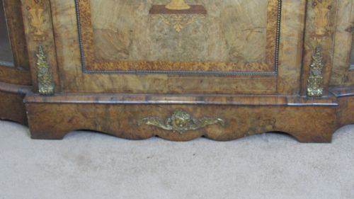 SUPERB QUALITY WALNUT CREDENZA SIDE CABINET - ADDITIONAL PHOTO 16