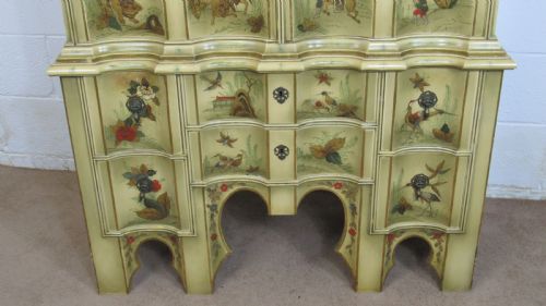LAQUERED CHINOISERIE COCKTAIL CABINET - ADDITIONAL PHOTO 4