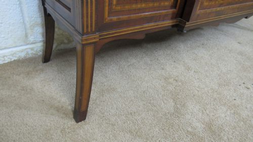 QUALITY FIDDLE BACK MAHOGANY INLAID CABINET - ADDITIONAL PHOTO 7