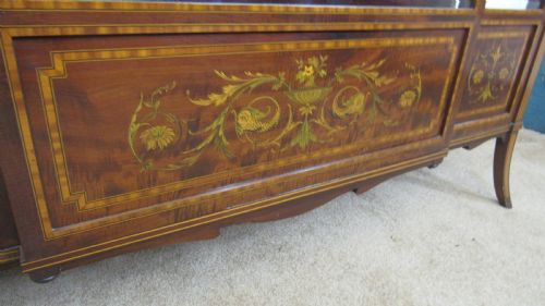 QUALITY FIDDLE BACK MAHOGANY INLAID CABINET - ADDITIONAL PHOTO 12