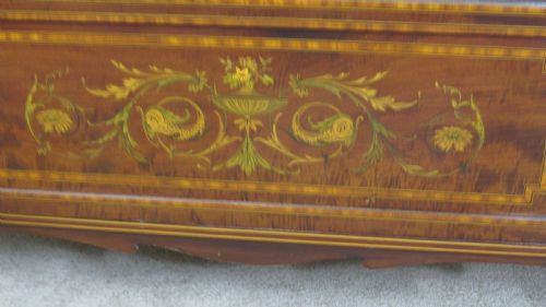 QUALITY FIDDLE BACK MAHOGANY INLAID CABINET - ADDITIONAL PHOTO 13
