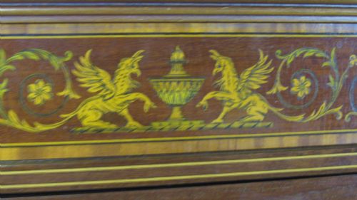 QUALITY FIDDLE BACK MAHOGANY INLAID CABINET - ADDITIONAL PHOTO 15