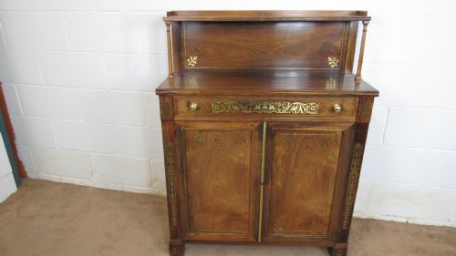 REGENCY SMALL BRASS CHIFFONIER - ADDITIONAL PHOTO 2