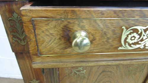 REGENCY SMALL BRASS CHIFFONIER - ADDITIONAL PHOTO 16