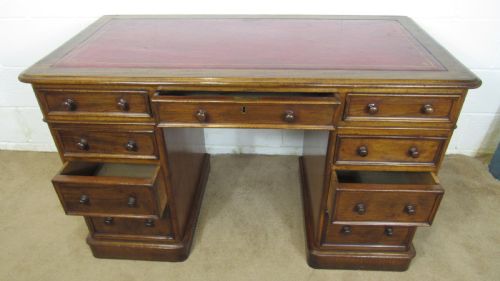 VICTORIAN PEDESTAL DESK - ADDITIONAL PHOTO 15