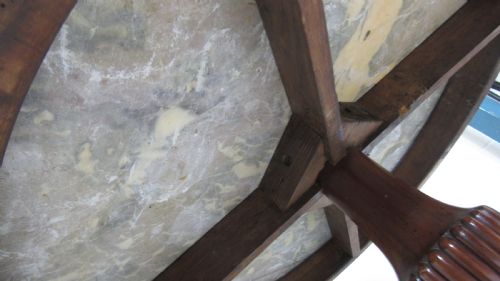 SUPERB MARBLE TOPPED WALNUT CENTRE TABLE - ADDITIONAL PHOTO 16
