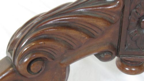 SUPERB MARBLE TOPPED WALNUT CENTRE TABLE - ADDITIONAL PHOTO 21