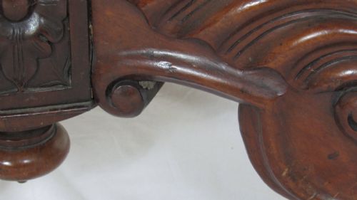 SUPERB MARBLE TOPPED WALNUT CENTRE TABLE - ADDITIONAL PHOTO 25