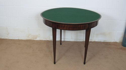 GEORGIAN DEMI LUNE CARD TABLE - ADDITIONAL PHOTO 5