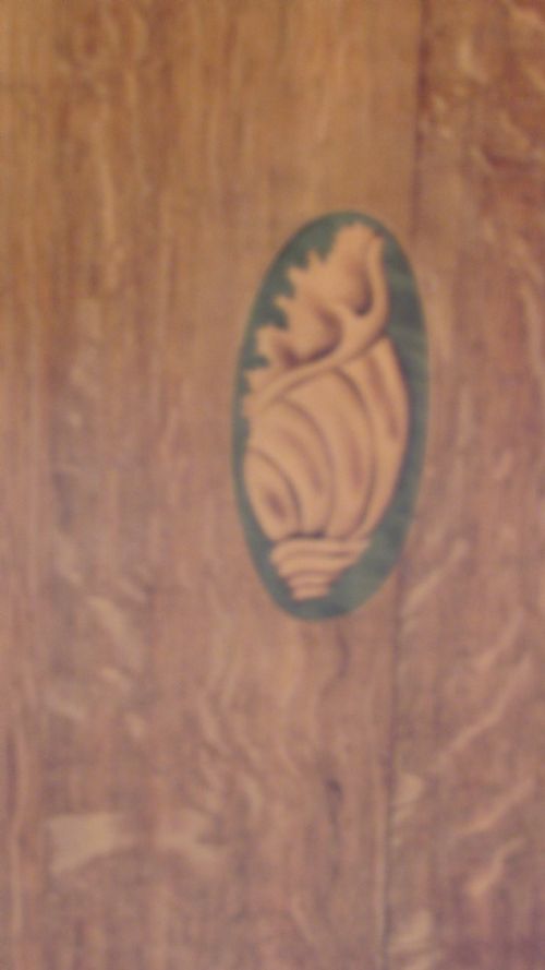 GEORGIAN OAK AND MAHOGANY CORNER CUPBOARD - ADDITIONAL PHOTO 2