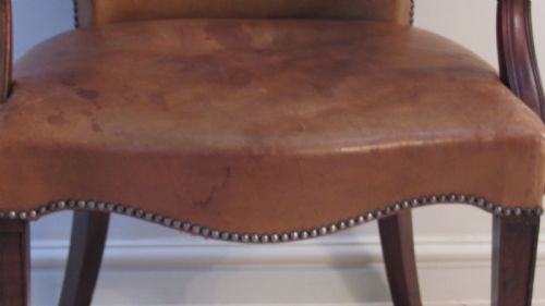 SUPERB LEATHER DESK CHAIR - ADDITIONAL PHOTO 2