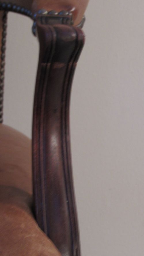 SUPERB LEATHER DESK CHAIR - ADDITIONAL PHOTO 5