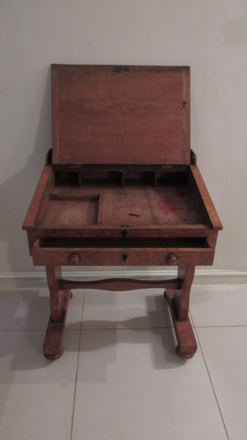SUPERB BURR OAK DESK - ADDITIONAL PHOTO 6