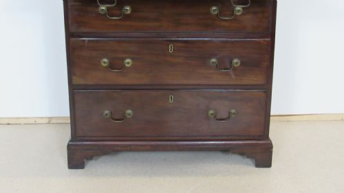 RARE IRISH SECRETAIRE GEORGIAN CHEST - ADDITIONAL PHOTO 7
