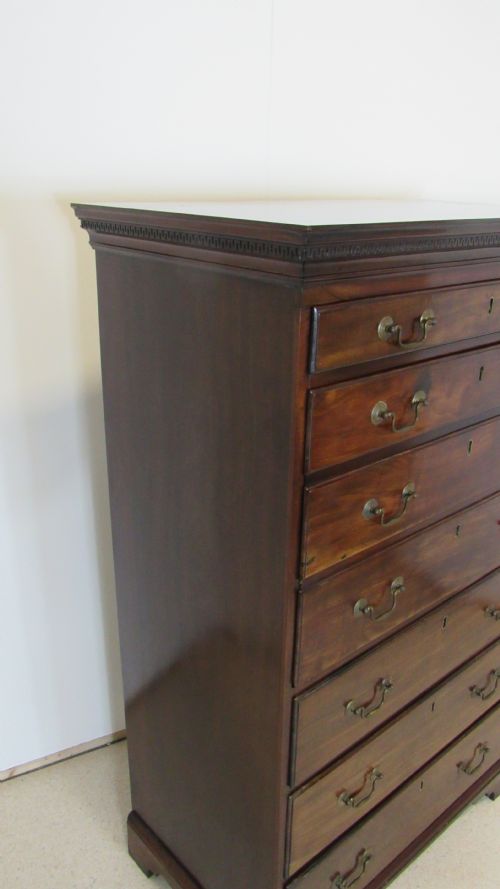 RARE IRISH SECRETAIRE GEORGIAN CHEST - ADDITIONAL PHOTO 13