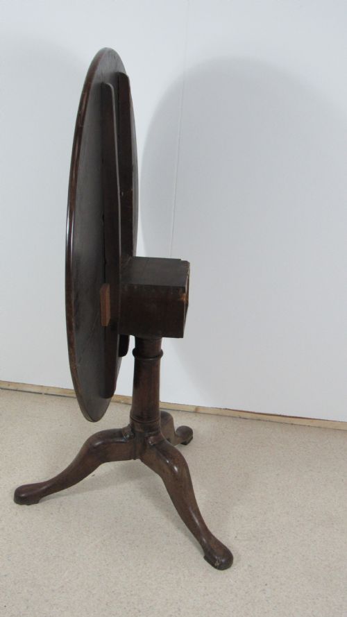 GEORGIAN MAHOGANY SNAP TOP TABLE - ADDITIONAL PHOTO 5