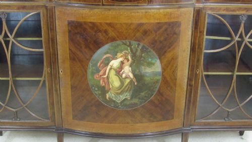 SUPERB MAHOGANY PAINTED CABINET - ADDITIONAL PHOTO 2