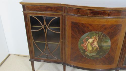 SUPERB MAHOGANY PAINTED CABINET - ADDITIONAL PHOTO 6