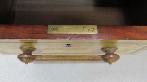 VERY NICE SATIN BIRCH PEDESTAL DESK - ADDITIONAL PHOTO 9