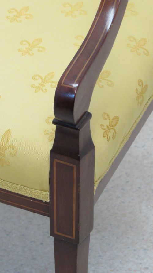 LOVELY EDWARDIAN INLAID ARM CHAIR - ADDITIONAL PHOTO 1
