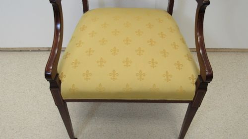 LOVELY EDWARDIAN INLAID ARM CHAIR - ADDITIONAL PHOTO 11