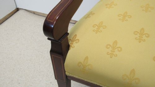 LOVELY EDWARDIAN INLAID ARM CHAIR - ADDITIONAL PHOTO 12