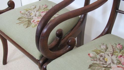 LOVELY PAIR OF REGENCY CARVER CHAIRS - ADDITIONAL PHOTO 5
