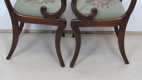 LOVELY PAIR OF REGENCY CARVER CHAIRS - ADDITIONAL PHOTO 8