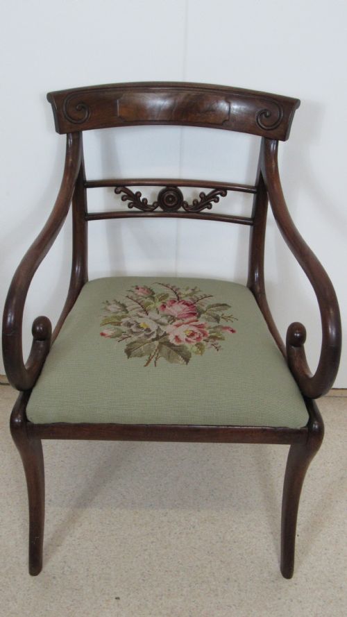 LOVELY PAIR OF REGENCY CARVER CHAIRS - ADDITIONAL PHOTO 12
