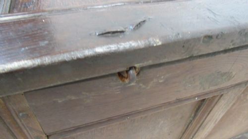 ANTIQUE OAK COFFER BEDDING BOX - ADDITIONAL PHOTO 12