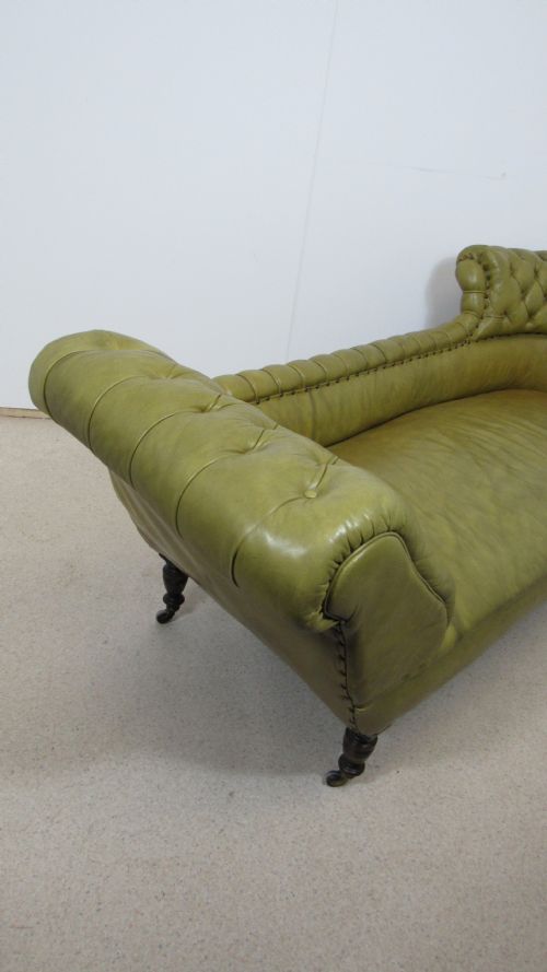 VICTORIAN LEATHER CHAISE LOUNGE - ADDITIONAL PHOTO 8