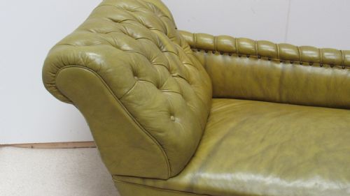 VICTORIAN LEATHER CHAISE LOUNGE - ADDITIONAL PHOTO 2