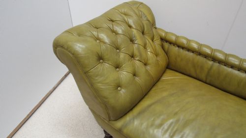 VICTORIAN LEATHER CHAISE LOUNGE - ADDITIONAL PHOTO 9