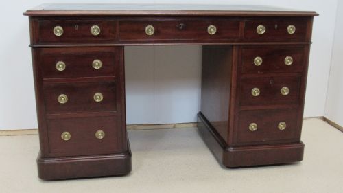MAHOGANY VICTORIAN DESK - ADDITIONAL PHOTO 10