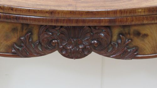 19THC MAHOGANY TEA TABLE - ADDITIONAL PHOTO 1