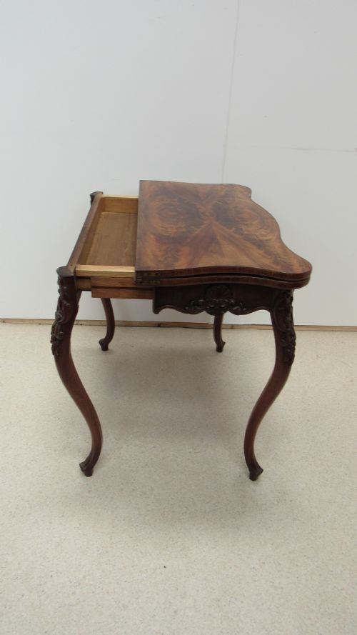 19THC MAHOGANY TEA TABLE - ADDITIONAL PHOTO 6
