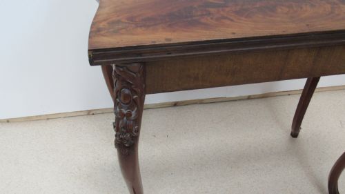 19THC MAHOGANY TEA TABLE - ADDITIONAL PHOTO 11