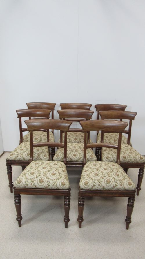 set of 8 mahogany chairs - CATEGORY: ANTIQUE CHAIRS - DATED VICTORIAN