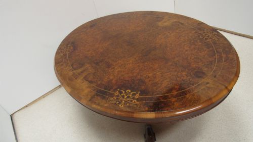 SUPERB VICTORIAN WALNUT INLAID COFFEE TABLE - ADDITIONAL PHOTO 3