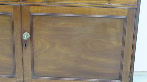 GEORGIAN MAHOGANY WATERFALL BOOKCASE - ADDITIONAL PHOTO 5