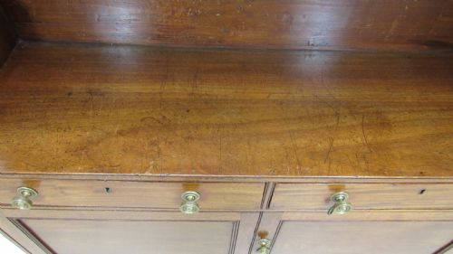 GEORGIAN MAHOGANY WATERFALL BOOKCASE - ADDITIONAL PHOTO 9