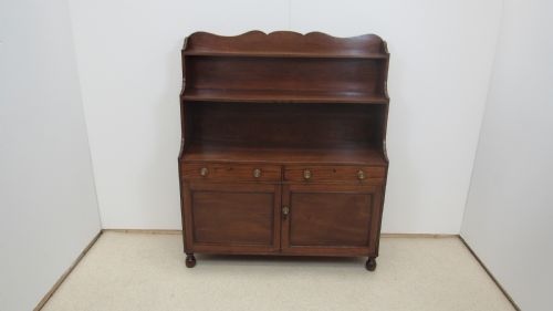 GEORGIAN MAHOGANY WATERFALL BOOKCASE - ADDITIONAL PHOTO 10