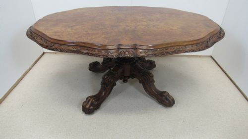 SUPERB WALNUT IRISH CENTRE TABLE - ADDITIONAL PHOTO 11